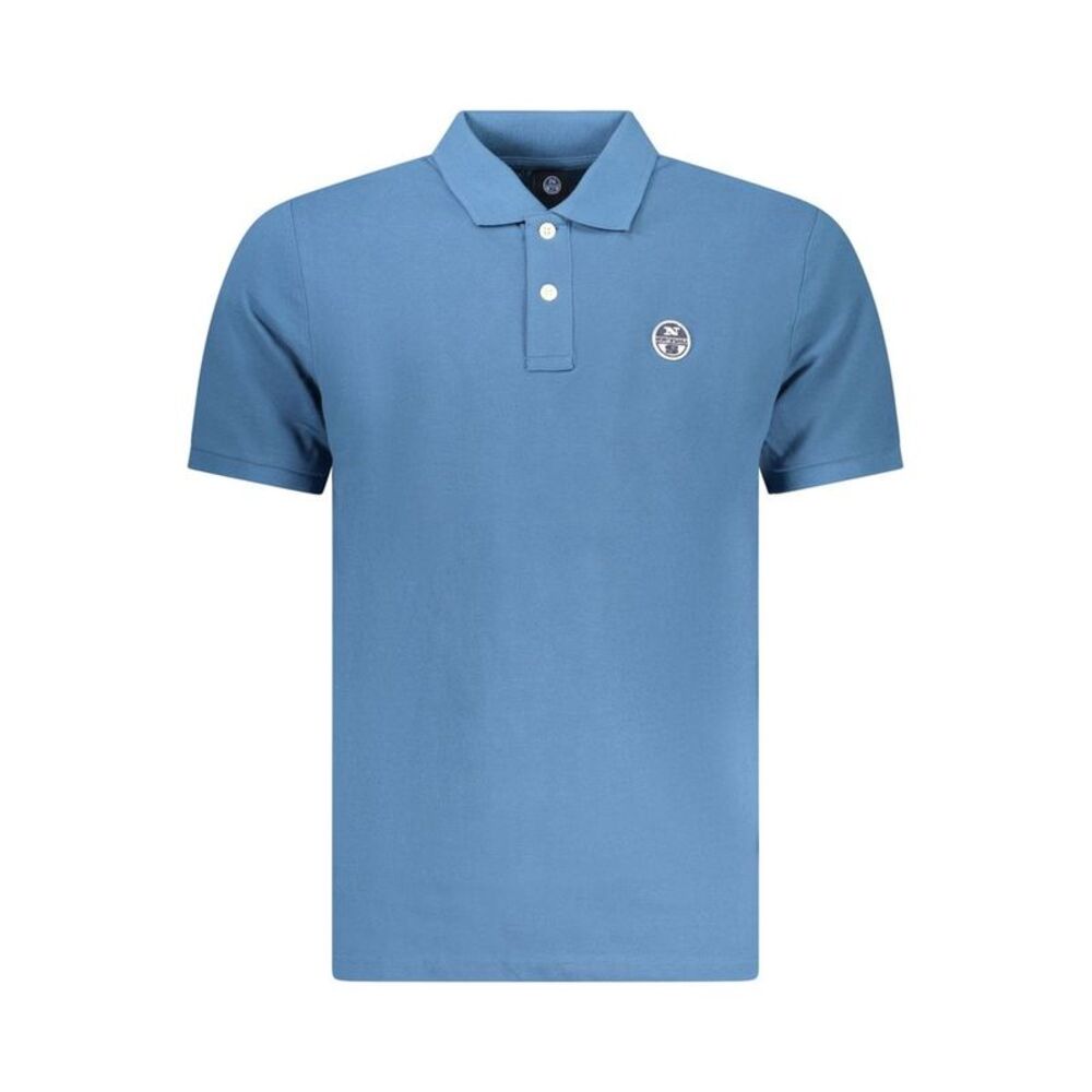 North Sails Blue Cotton Men Polo Men's Shirt